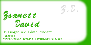 zsanett david business card